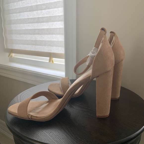 ⚠️SOLD⚠️ Suede Block Heels (BRAND NEW, 7.5) - Picture 2 of 6